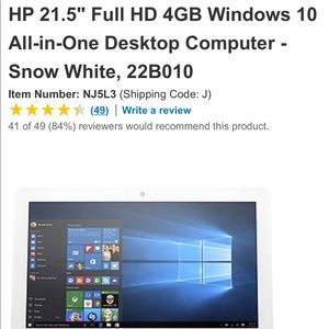 HP all in one computer